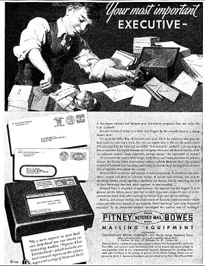 Pitney Bowes Trade Metered Mail Mark